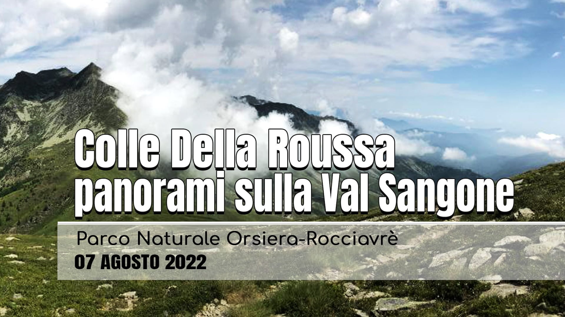 Colle della Roussa - Panorami sulla Val Sangone